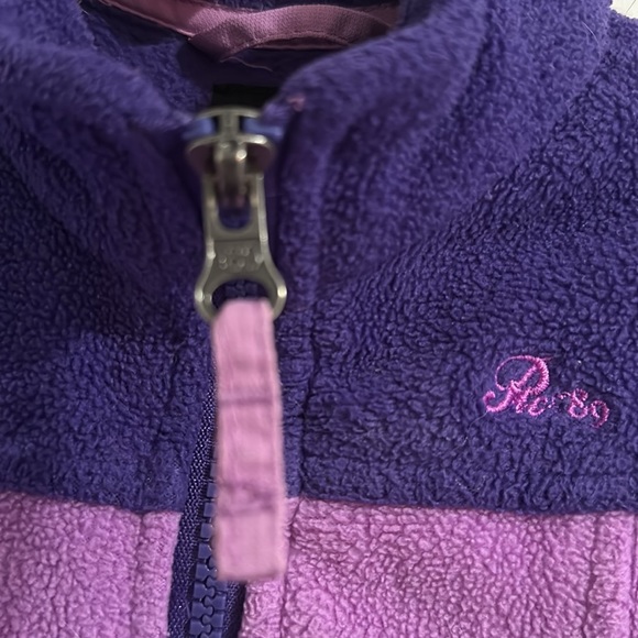 Children’s Place 12 Month Girls Purple Fleece Jacket - Picture 3 of 5